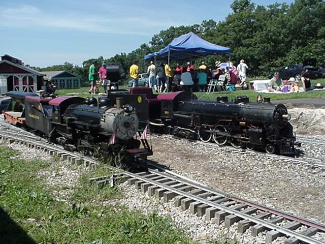 Photo of the line up at the nvra picnic(no longer confused with ne rail picnic)