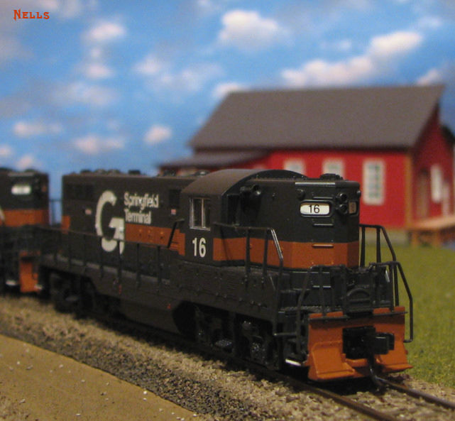 Photo of Guilford Geeps on the Not Quite Model Railroad