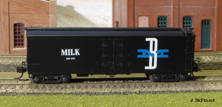 Photo of B&M milk car on the NQMRR