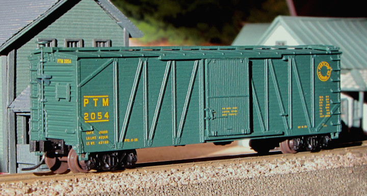 Photo of Portland Terminal wood boxcar on the NQMRR