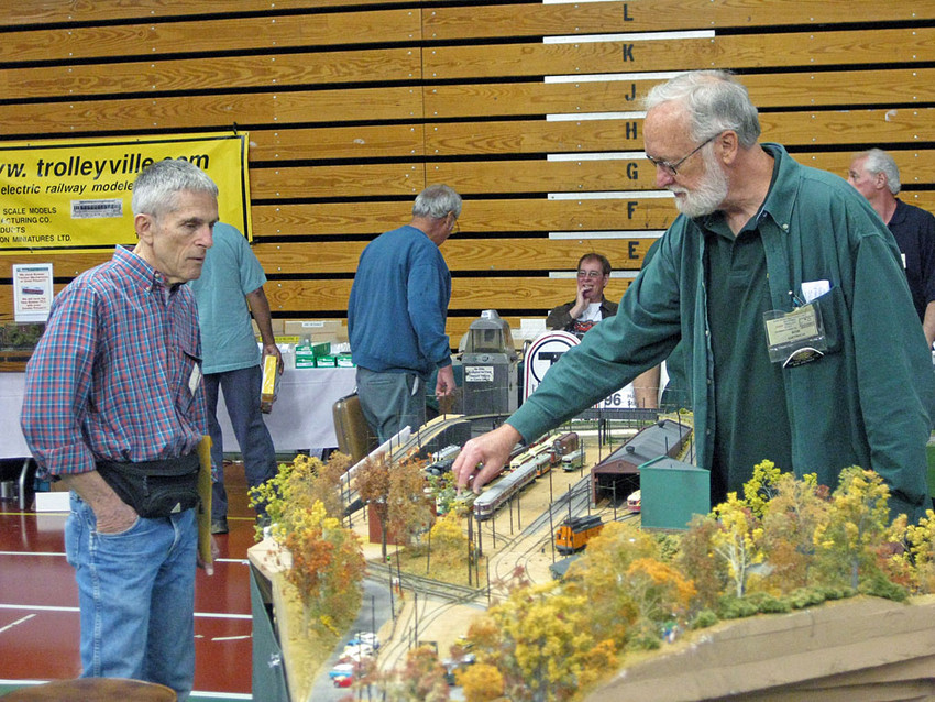Photo of Part of one of the HO Scale layouts at the East Penn Meet.