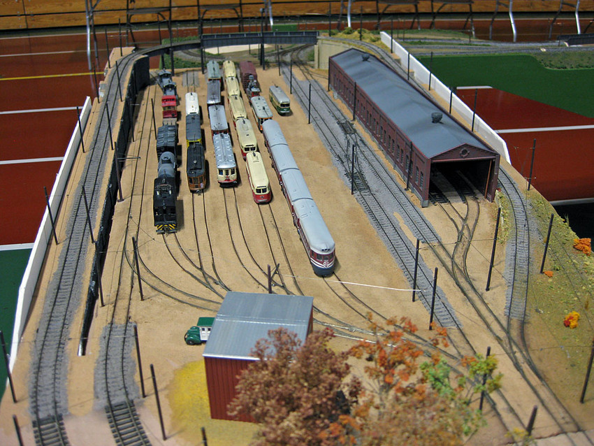 Photo of HO Scale Model of Pittsburgh's Tunnel Carhouse