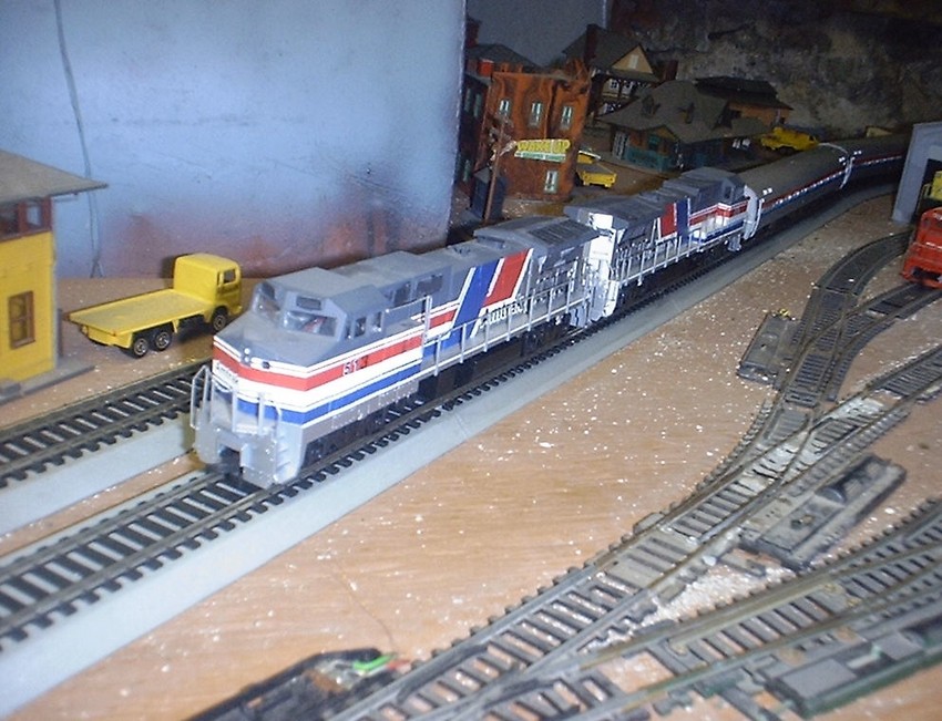 Photo of amtrak pepsi can on my layout