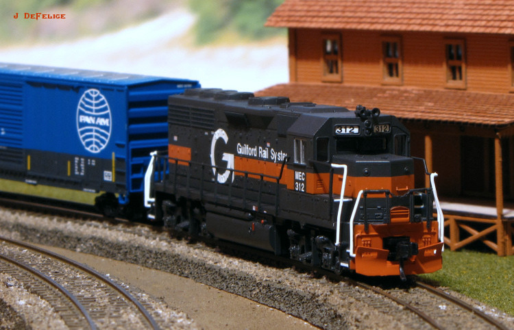 Photo of Guilford #312 on the Not Quite Model Railroad
