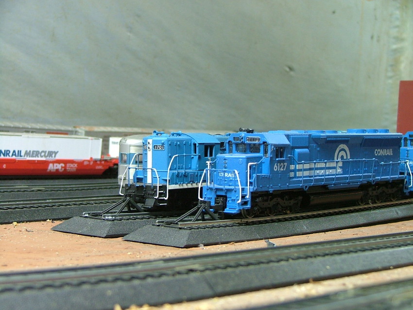 Photo of conrail sd45 and boston&maine gp9 on my layout