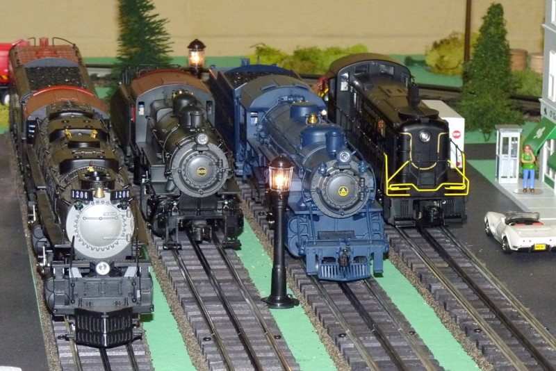 Photo of B&O and other locomotives