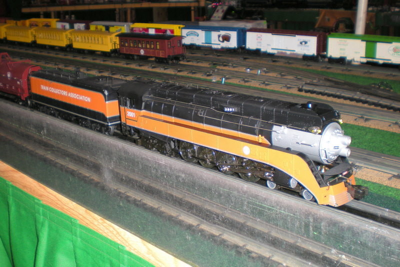 Photo of A Daylight 4-8-4 in O Gauge