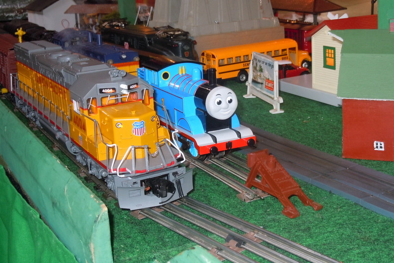 Photo of Thomas and the Union Pacific in O Gauge