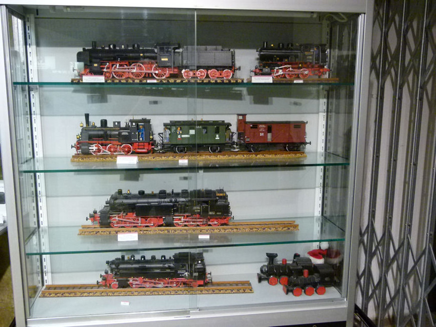 Photo of Display case of locos