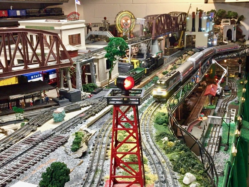 Photo of July action on the home layout