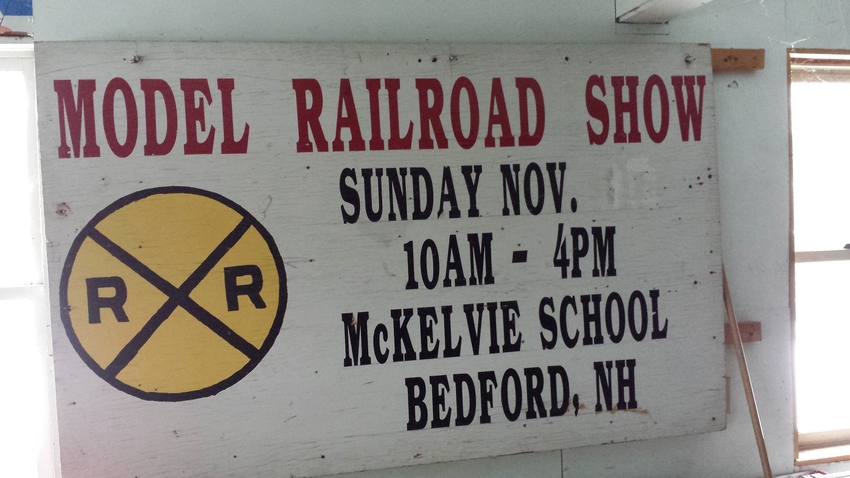 Photo of Model railroad show sign
